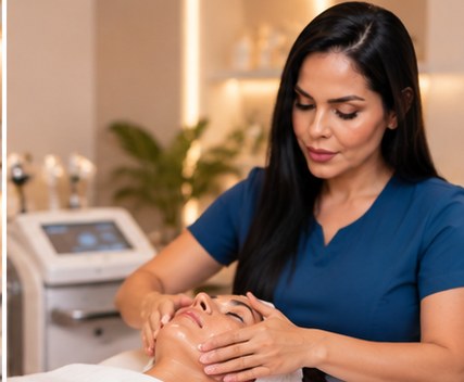 Tratamiento facial en cabina